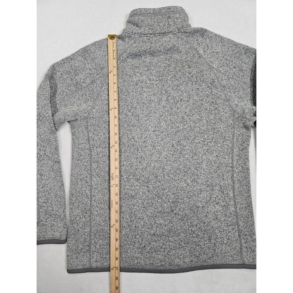 Patagonia Sweater Men Medium Gray Quarter Zip Fleece Pullover Better Sweater 1/4 - Picture 7 of 8